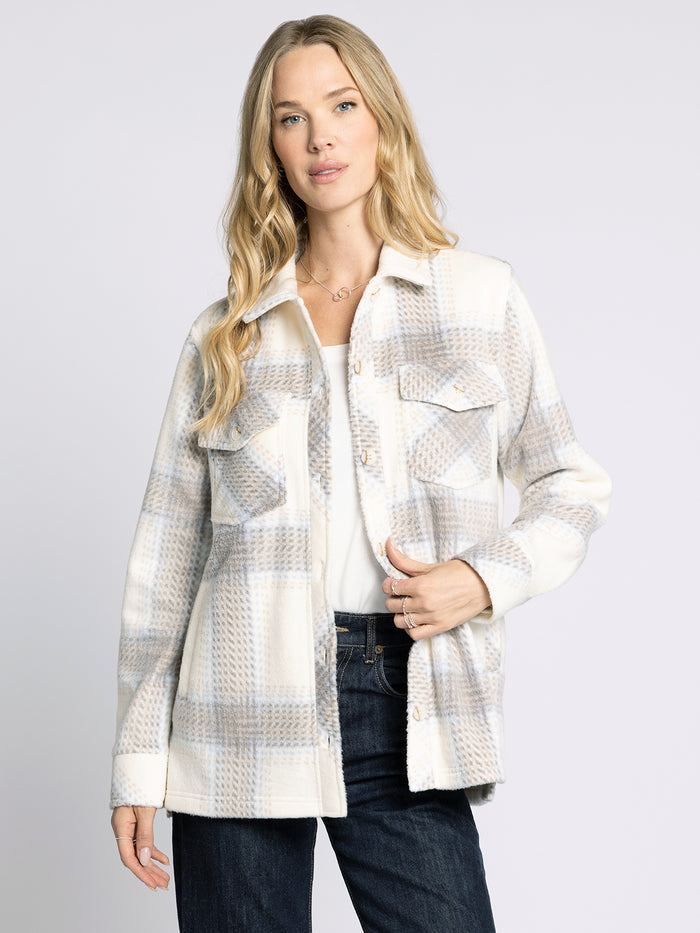 IVORY BROWN PLAID / S / Final Sale
