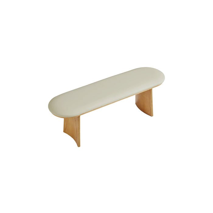 Selby Natural Wood Frame Multi-Purpose Bench with Soft Cushioned Seat