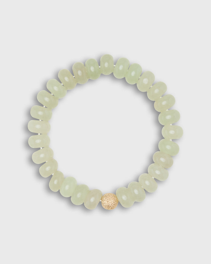 Semi Precious Beaded Bracelet in Aventurine Monochrome