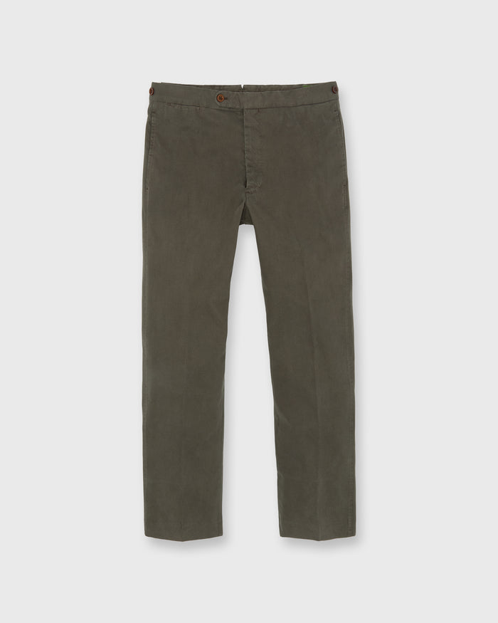 Side-Tab Sport Trouser in Coffee Tricotino