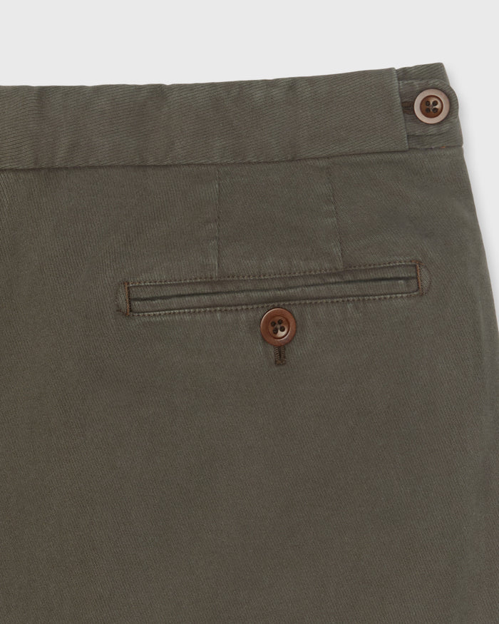 Side-Tab Sport Trouser in Coffee Tricotino