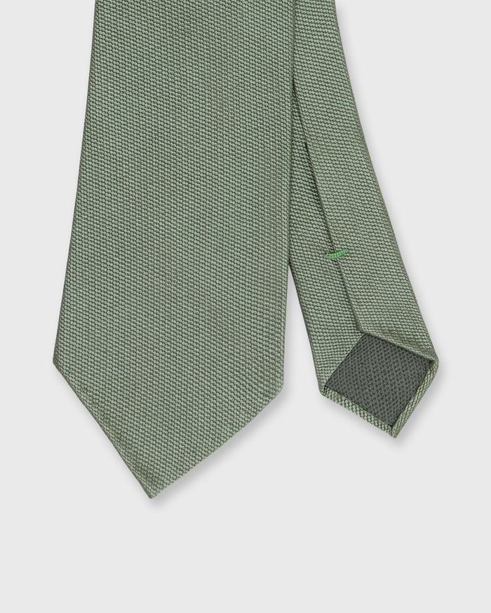 Silk Woven Tie in Green
