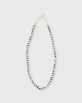 Small Elongated Cowbone Beads Brown/White Zigzag