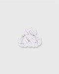 Small Silk Knot Cufflinks in White