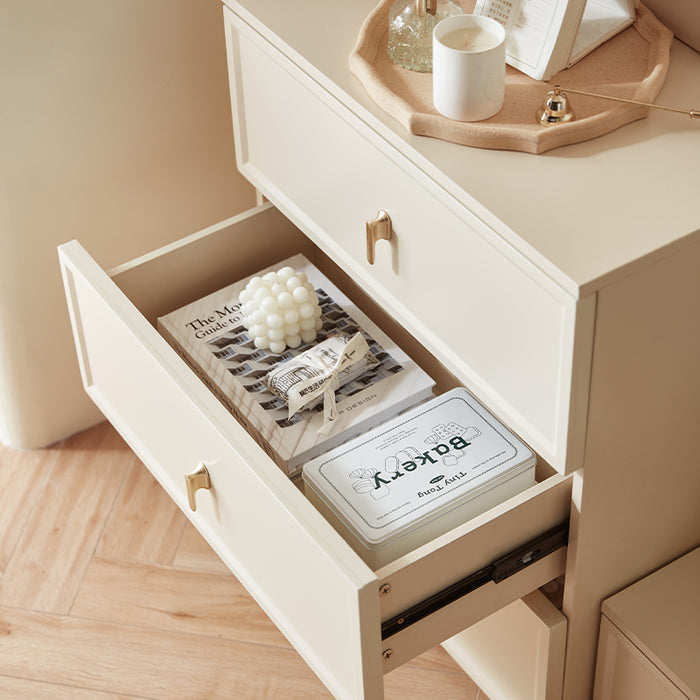 Sophia Multi-Drawer Bedside Storage Cabinet for Home Black/White