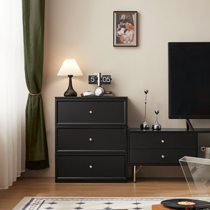 3-Drawer / Black