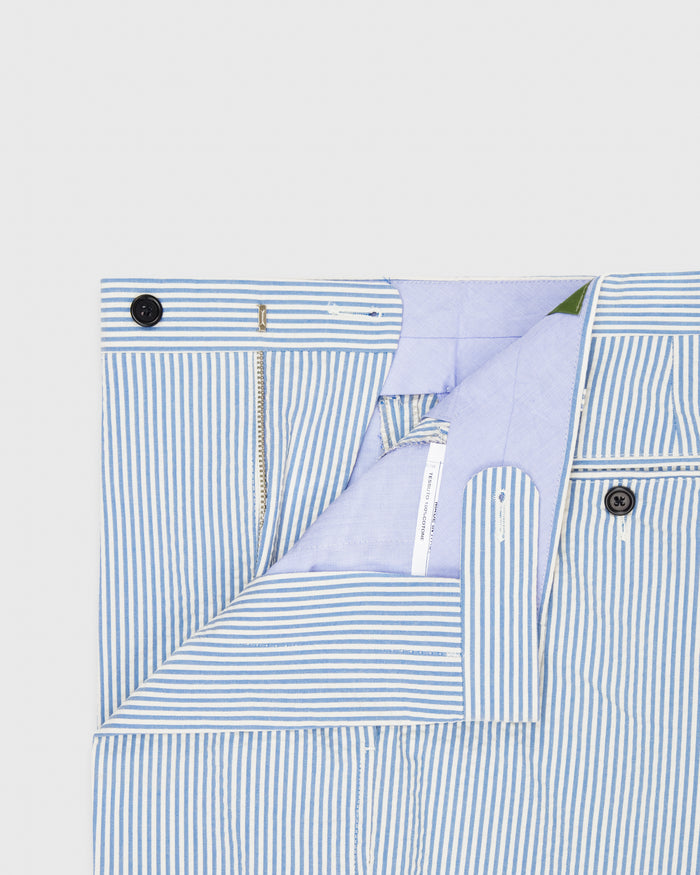 Sport Trouser Dutch Blue/Bone Seersucker
