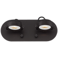 Spotlight Plug In Led Brown Two Head Wall Lamp