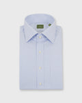 Spread Collar Dress Shirt Sky Graph Check Poplin