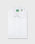 Spread Collar Dress Shirt White Poplin