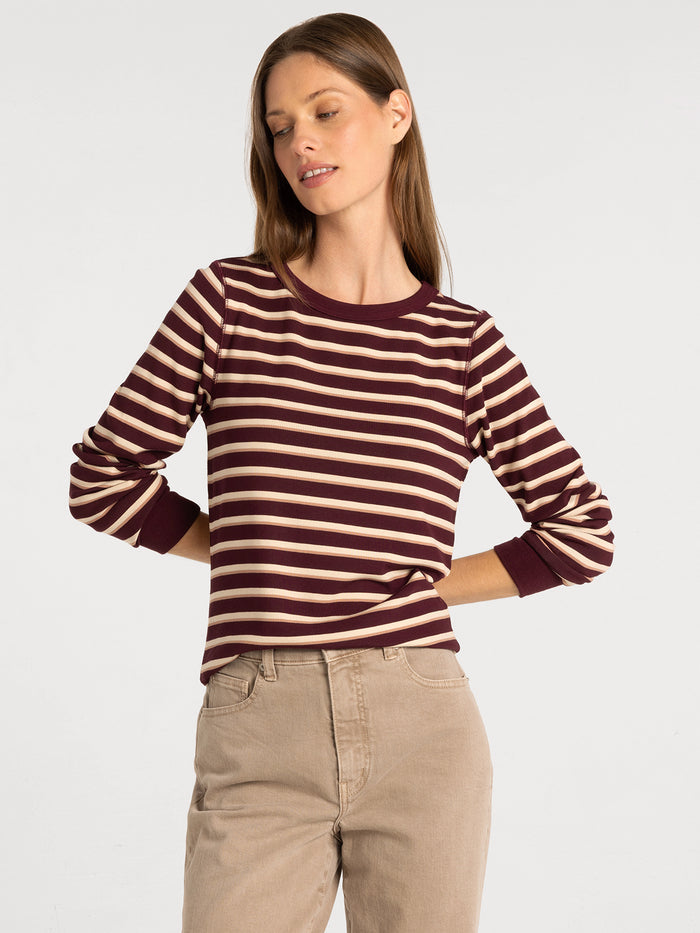 MAROON STRIPE / XS