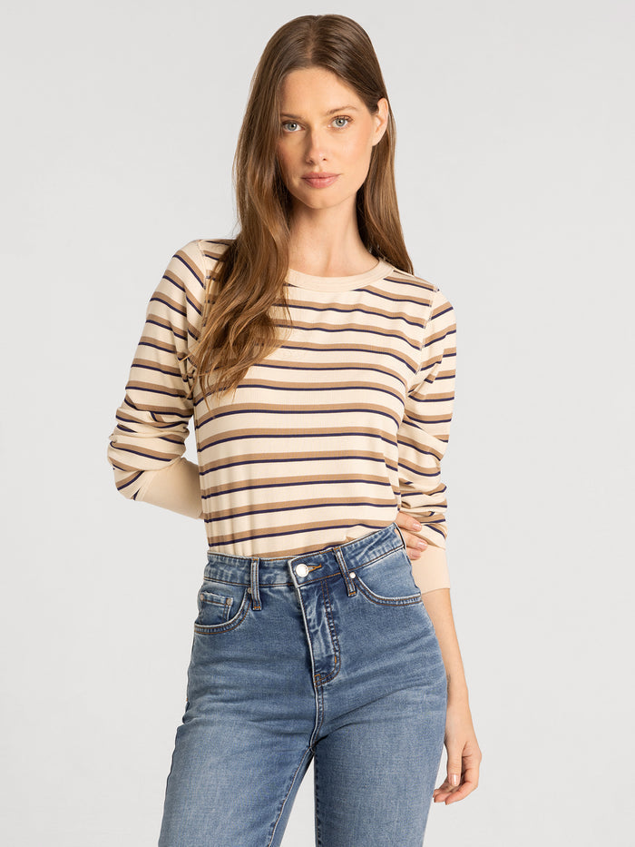 CREAM STRIPE / XS