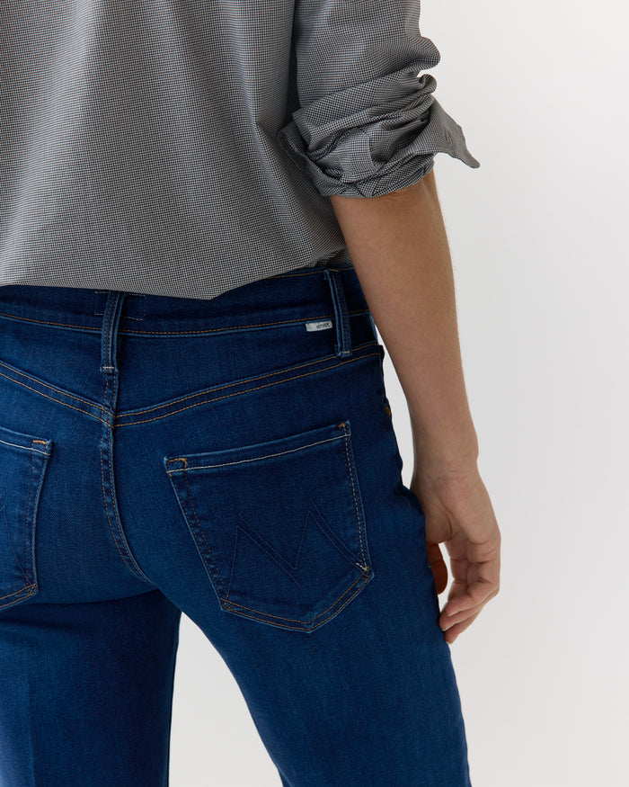 The Mid Rise Rambler Zip Flood Jean in Pinkies Up