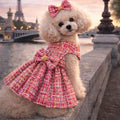 The Paris Pink Tweed Couture Dog Harness Dress