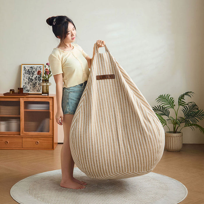 Tobin Cotton-linen Blend Fabric Bean Bag Chair/Single Sofa/Lazy Sofa