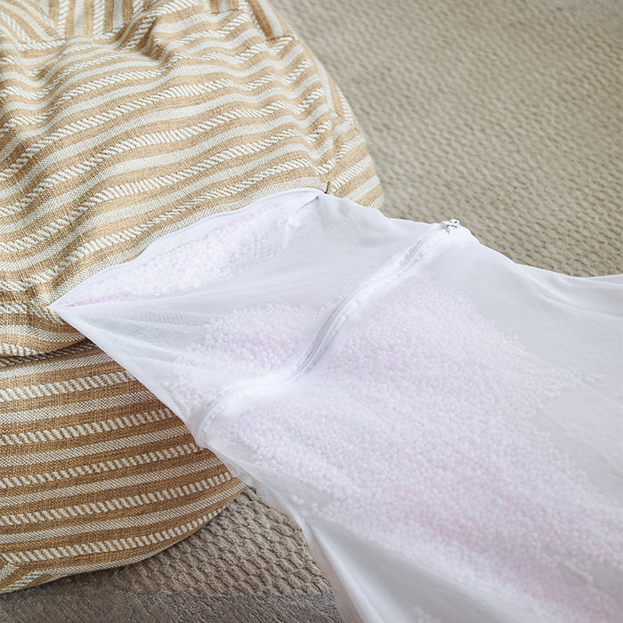 Tobin Cotton-linen Blend Fabric Bean Bag Chair/Single Sofa/Lazy Sofa