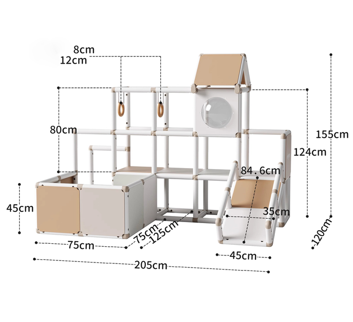 Toy Baby Slide/ Climbing Structures for Kids & Toddlers- All-in-One/Kids Construction Kits