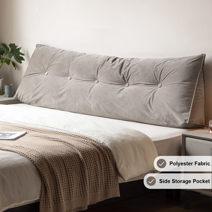 Triangular Headboard Pillow/Reading Pillow/Large Bolster Positioning Support Wedge Pillow for Daybed