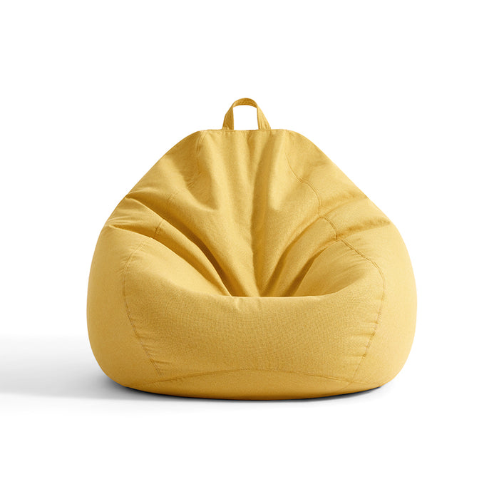Tristan Cotton-linen Blend Fabric Bean Bag Chair/Single Sofa/Lazy Sofa Yellow Color