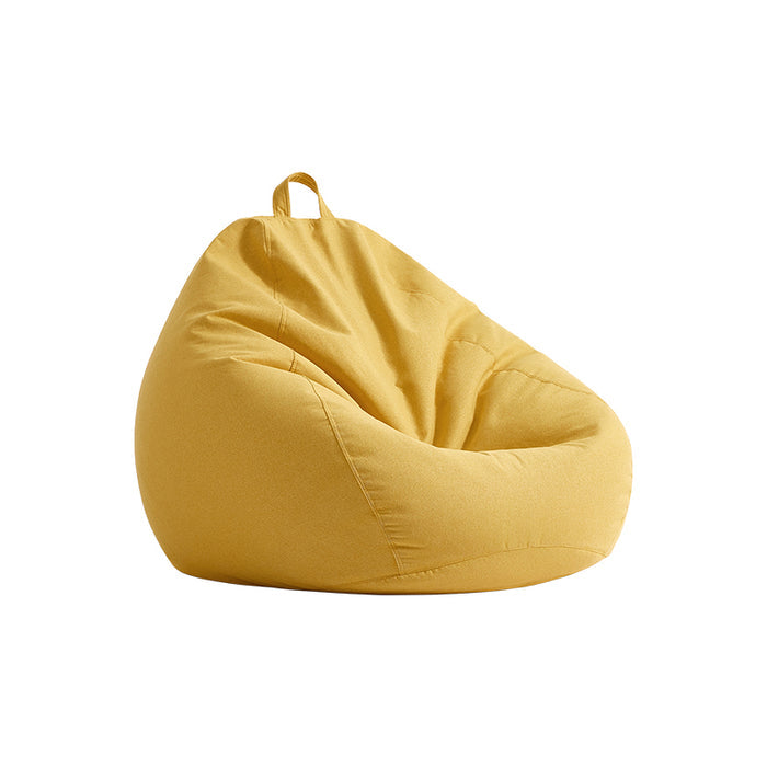 Tristan Cotton-linen Blend Fabric Bean Bag Chair/Single Sofa/Lazy Sofa Yellow Color