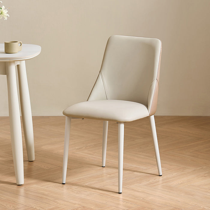 Truax 45cm Armless Carbon Steel Frame Dining Chair with Upholstered Seat Cushion For Home