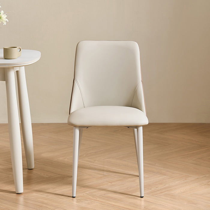 Truax 45cm Armless Carbon Steel Frame Dining Chair with Upholstered Seat Cushion For Home