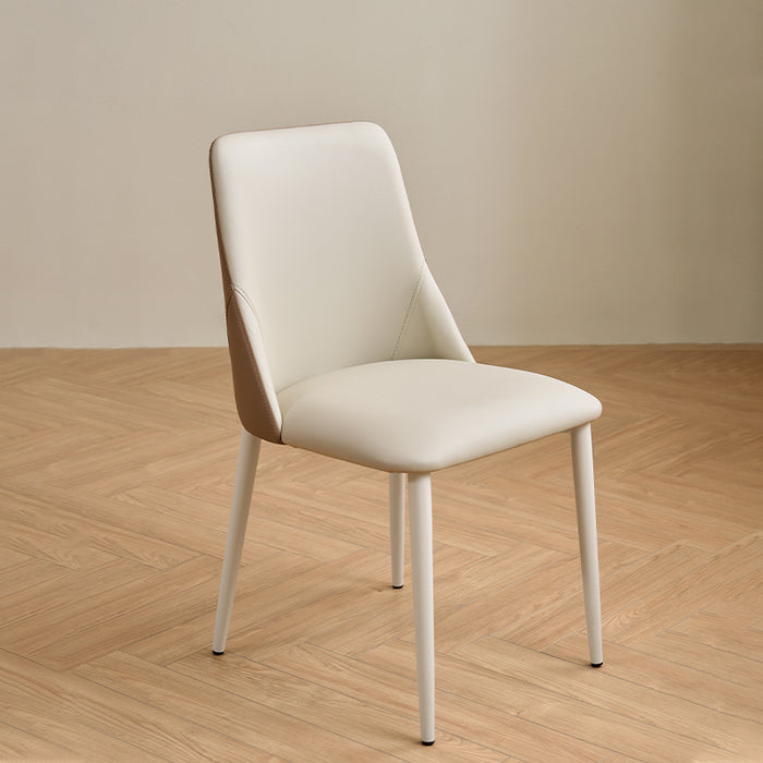 Truax 45cm Armless Carbon Steel Frame Dining Chair with Upholstered Seat Cushion For Home