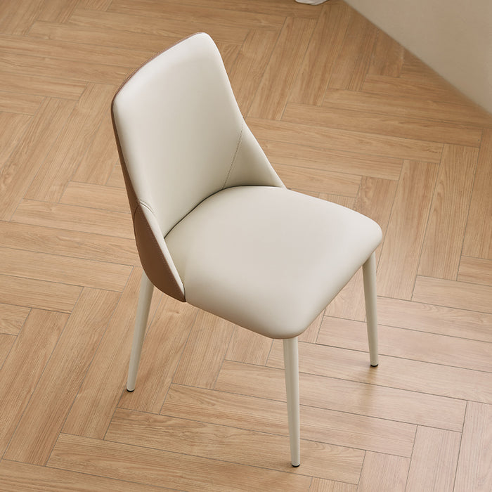 Truax 45cm Armless Carbon Steel Frame Dining Chair with Upholstered Seat Cushion For Home