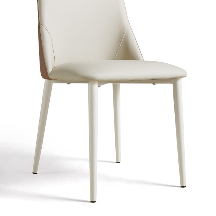 Truax 45cm Armless Carbon Steel Frame Dining Chair with Upholstered Seat Cushion For Home