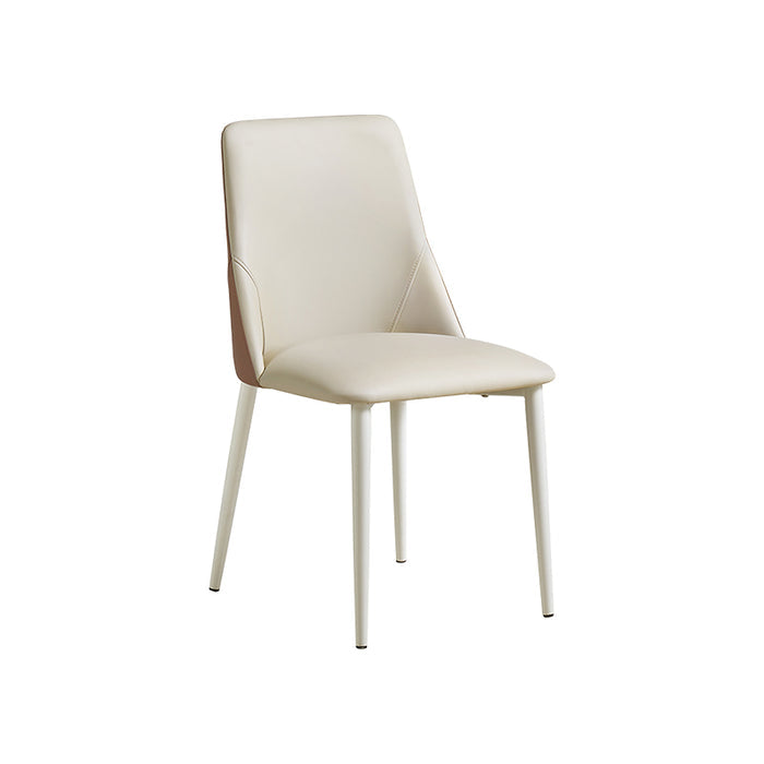 Truax 45cm Armless Carbon Steel Frame Dining Chair with Upholstered Seat Cushion For Home