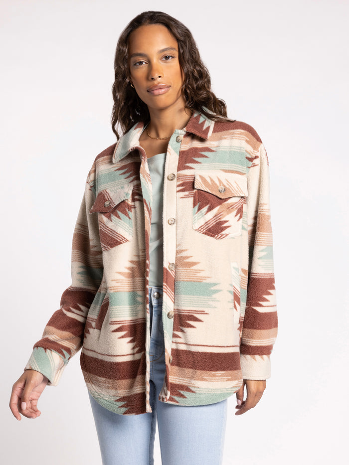 MAUVE TEAL AZTEC / XS / Final Sale