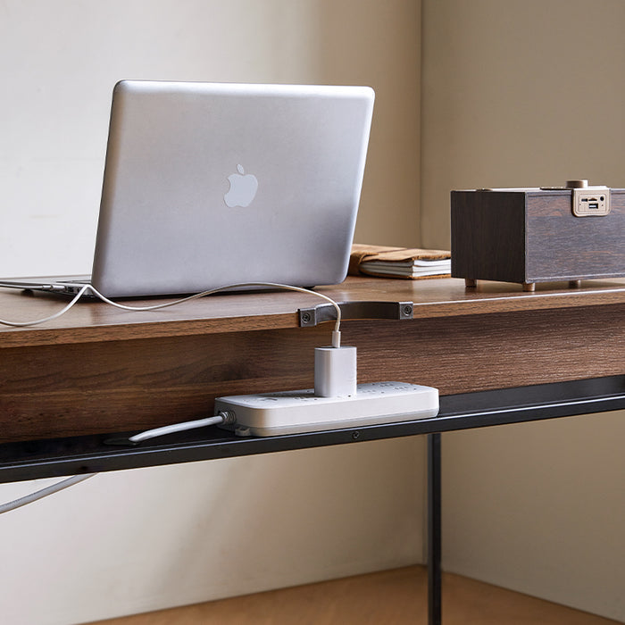 Unity 115cm Single Office Desk/Computer Table With Drawer Walnut Color