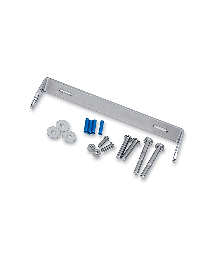 Universal Turn Signal Relocation kit Chrome Hero Image