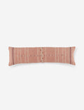 #color::pink #insert::down #insert::polyester | Vadala long lumbar pink patterned pillow