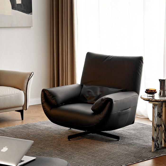 Vera Single Sofa Lazy Sofa Chair/Footrest 360-degree Swivel & Adjustable Backrest