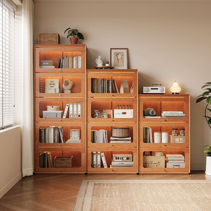 Veronica 0.6m/0.8m Floor-standing Floor Bookcase Bookshelf/Storage Rack With Lighting