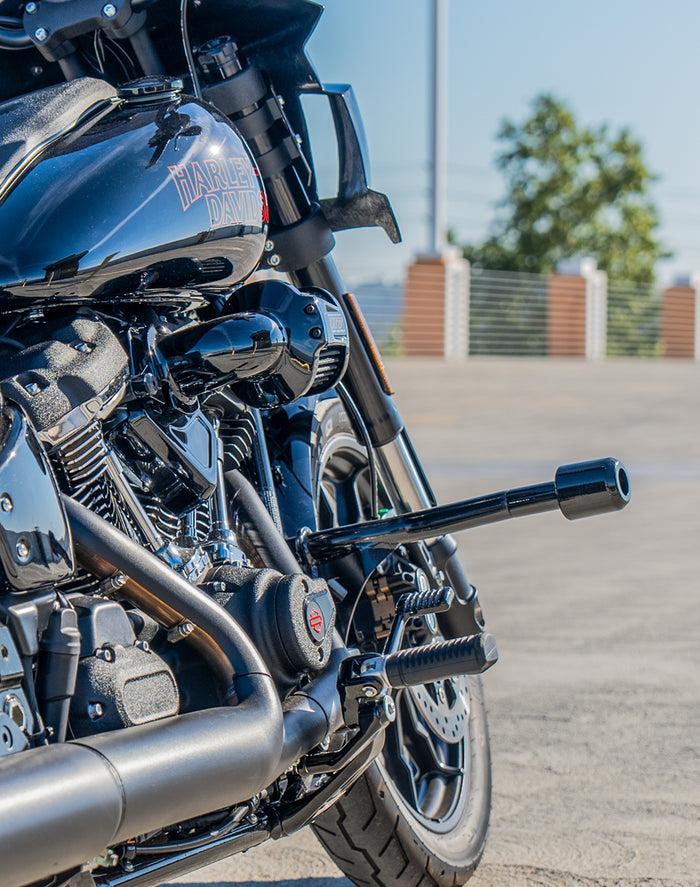 Viking Dominion Crash Bar/ Engine Guard for Harley Softail Low Rider FXLR Gloss Black Lifestyle