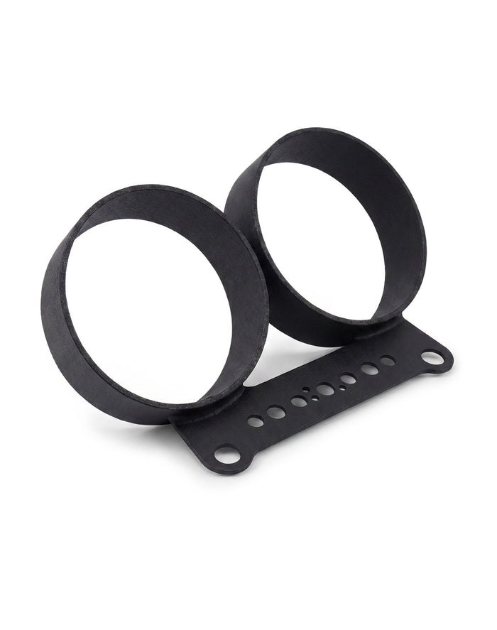 Viking Dual Motorcycle Gauge Mounting Kit Matte Black Main View