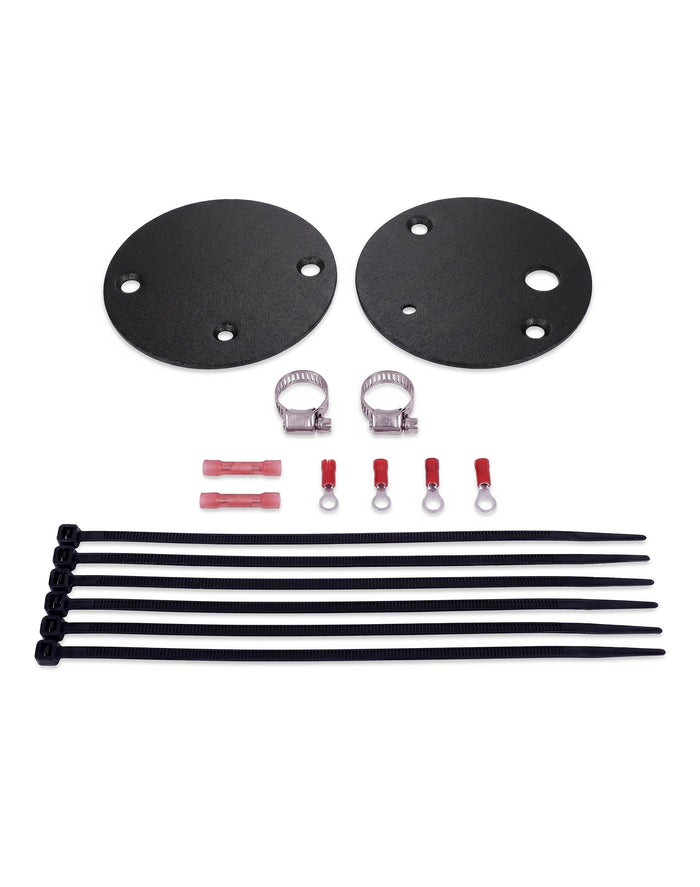 Viking Dual Motorcycle Gauge Mounting Kit Matte Black