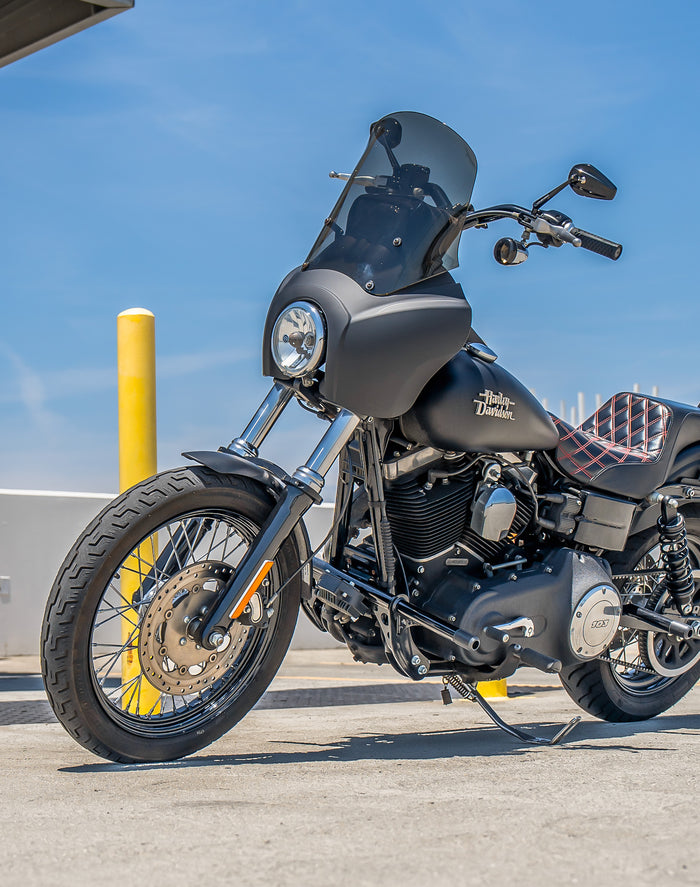 Viking Grimsteel Crash Bar/ Engine Guard for Harley Dyna Wide Glide FXDWG/I Gloss Black Life Style 1