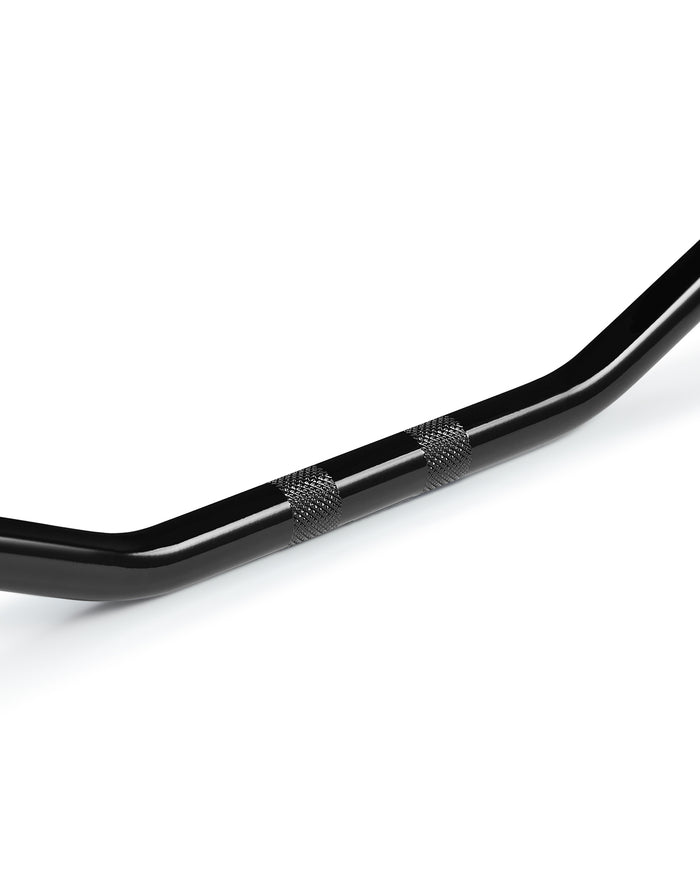 Viking Iron Born Drag Handlebar For Harley Sportster Seventy Two Gloss Black Close Up View