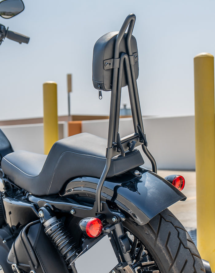 Viking Iron Born Plain Short Backrest Pad for Yamaha Foldable Sissy Bar v3