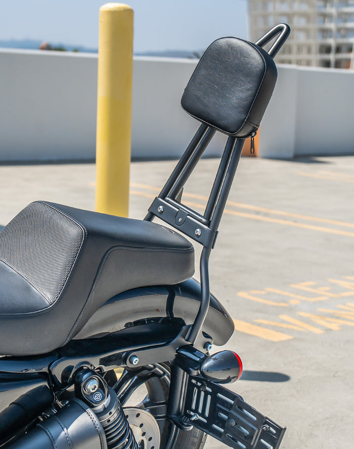 Viking Iron Born Plain Short Backrest Pad for Yamaha Foldable Sissy Bar v4