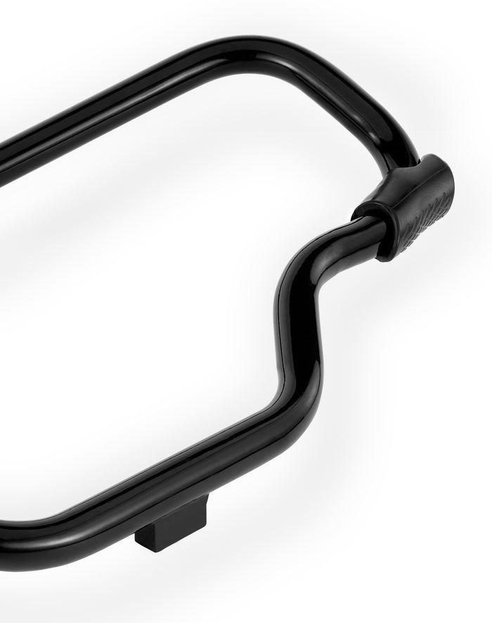 Viking Ironstrike Crash Bar for Harley Dyna Super Glide Custom FXDC/I Gloss Black Closeup View