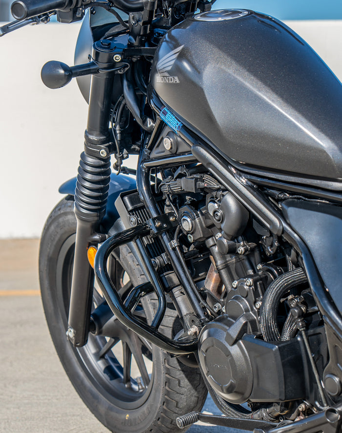 Viking Rampage Honda Rebel 300/ABS CMX300 Crash Bar/ Engine Guard Gloss Black Lifestyle