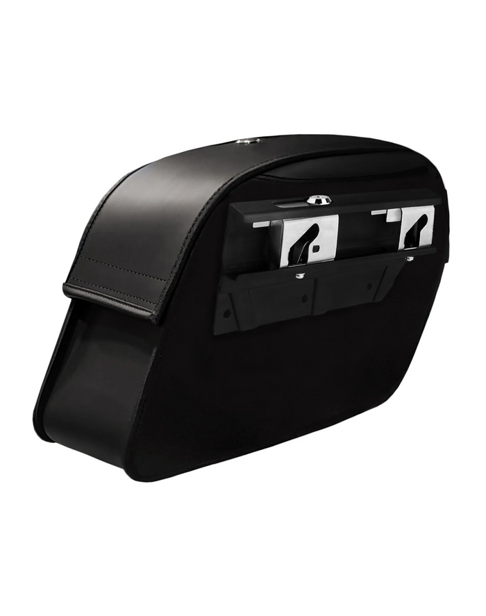 Viking Saddlebags Quick Disconnect System For Suzuki Intruder 1500 Back Side View
