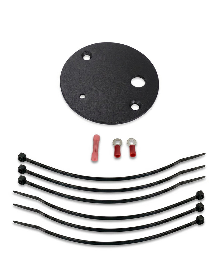 Viking Single Motorcycle Gauge Mounting Kit Matte Black