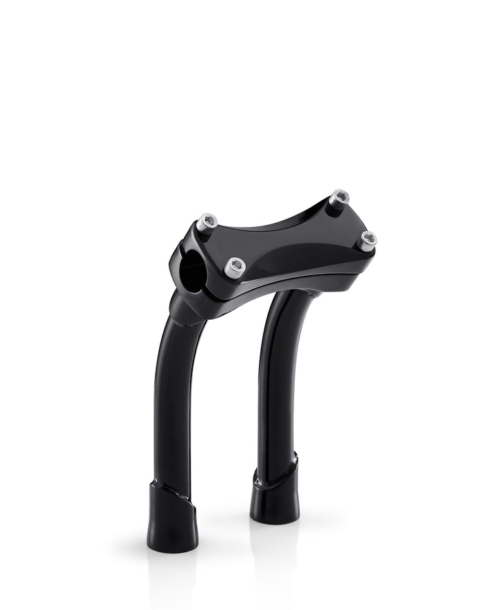Viking Warlock 8" Pullback Handlebar Risers for Harley Dyna Low Rider FXDL/I Gloss Black Main View