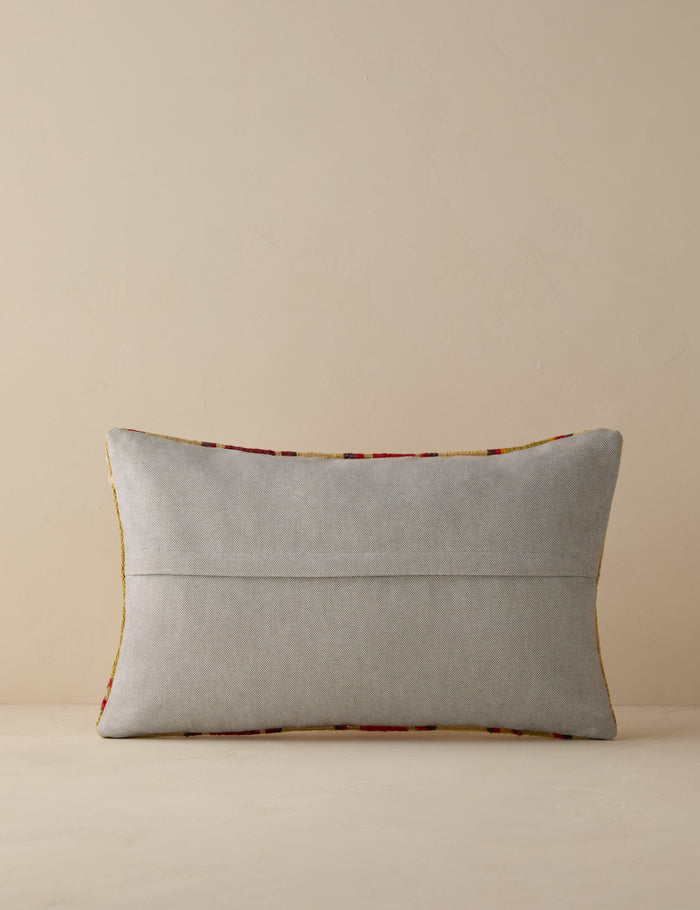 Vintage Lumbar Pillow No. 261, 12" x 20"