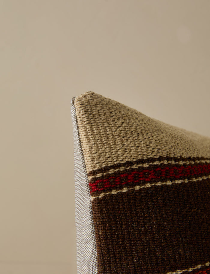 Vintage Lumbar Pillow No. 262, 12" x 20"